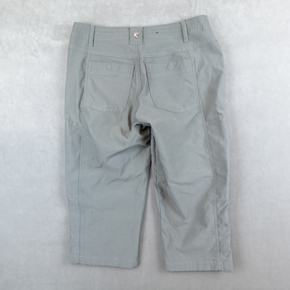 Kuhl Pants Womens Size 4 Trekr Kapri Capri Hiking Travel Performance Gray - Picture 8 of 9